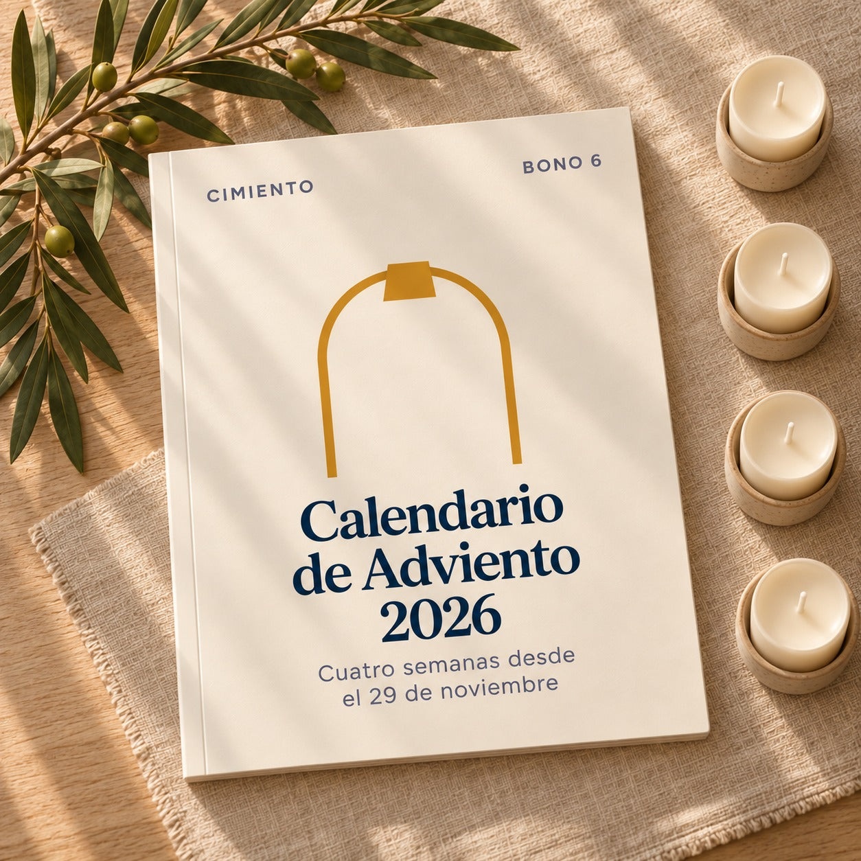 Portada del Bono 6: Calendario de Adviento 2026, cuatro semanas desde el 29 de noviembre